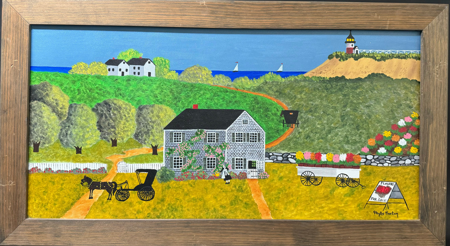 Vintage Folk Arts “ Granny’s Flowers”