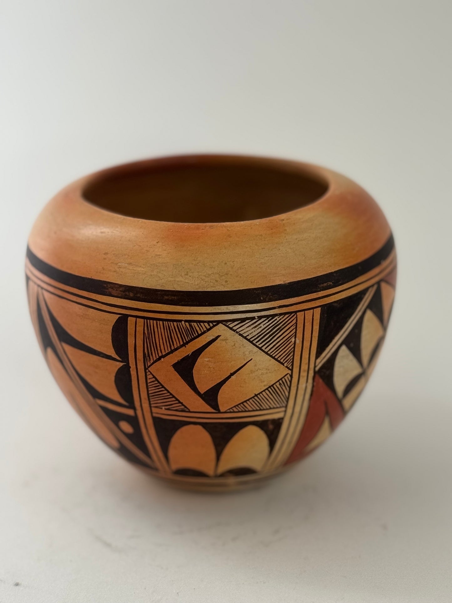 Native American Vintage Hand Painted Polychrome Pottery