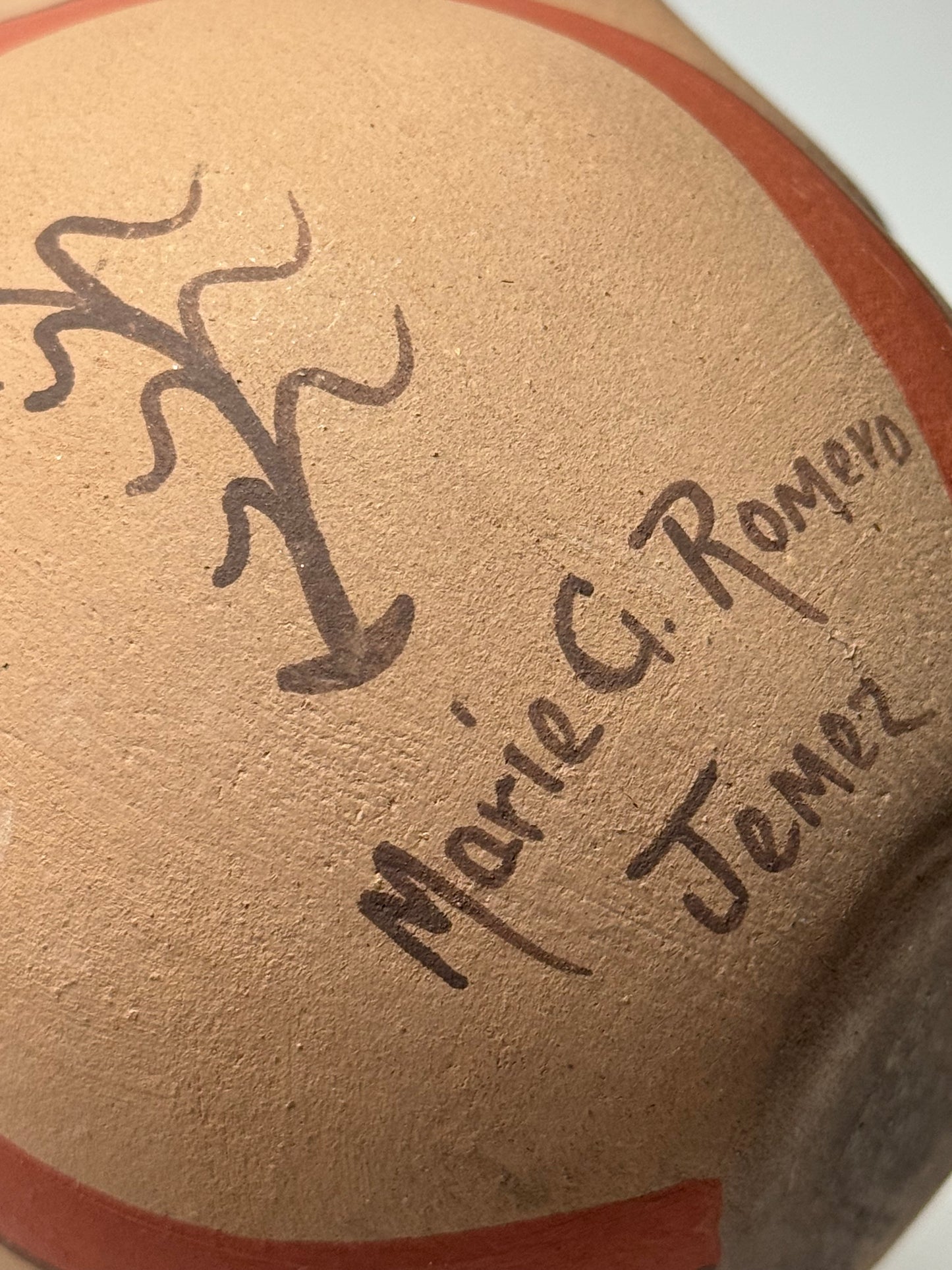 Marie Gachupin Romero Jemez 1927-2007 “Kokopella Clown”Pueblo Native American Storyteller Pottery Artist