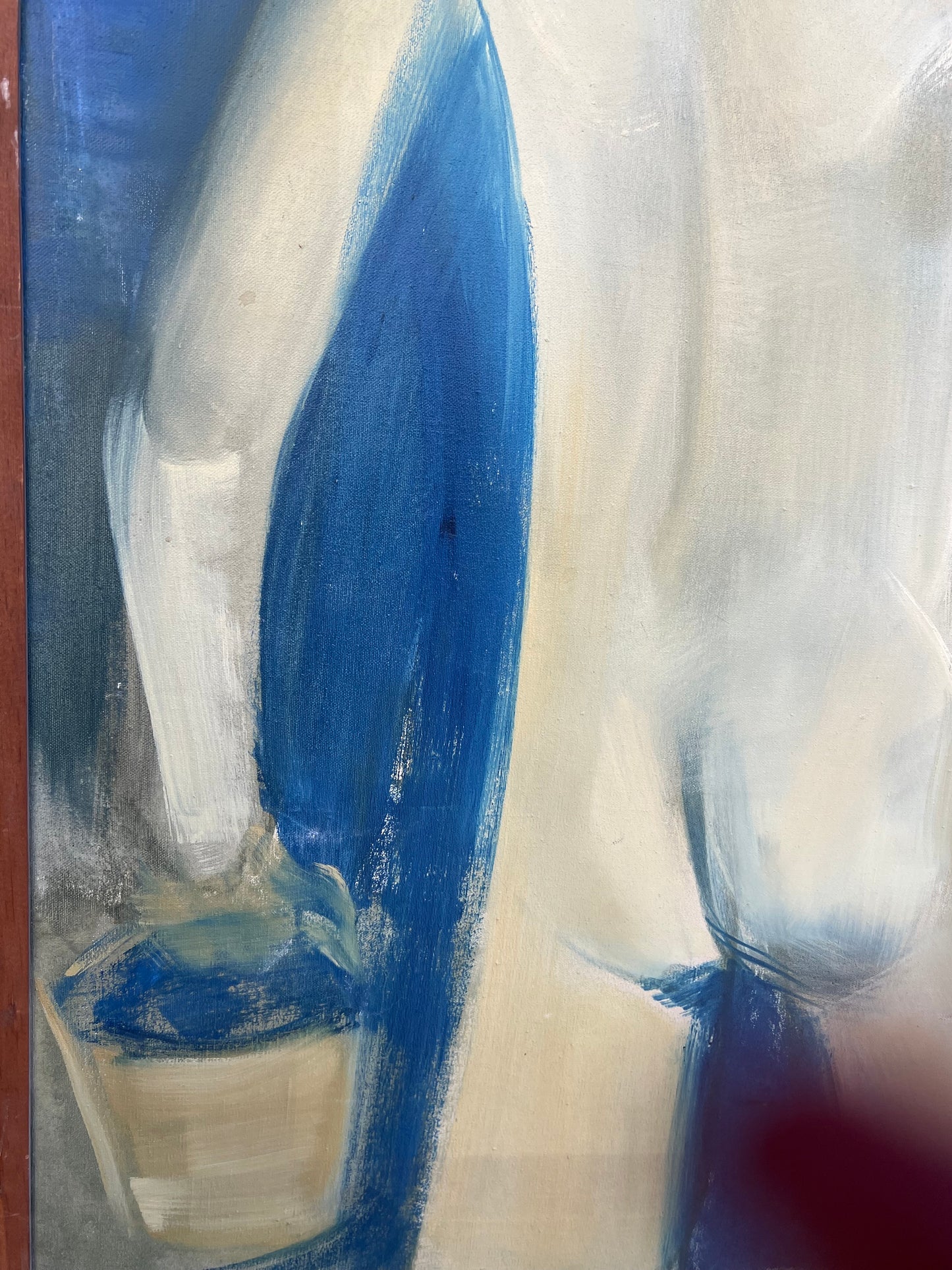 Original Unknown Vintage Acrylic/ Oil on Canvas