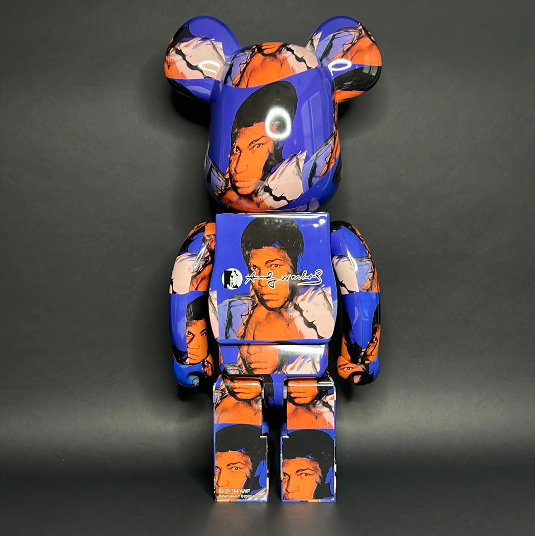 Bearbrick Andy Warhol Muhammad Ali 1000% Figures