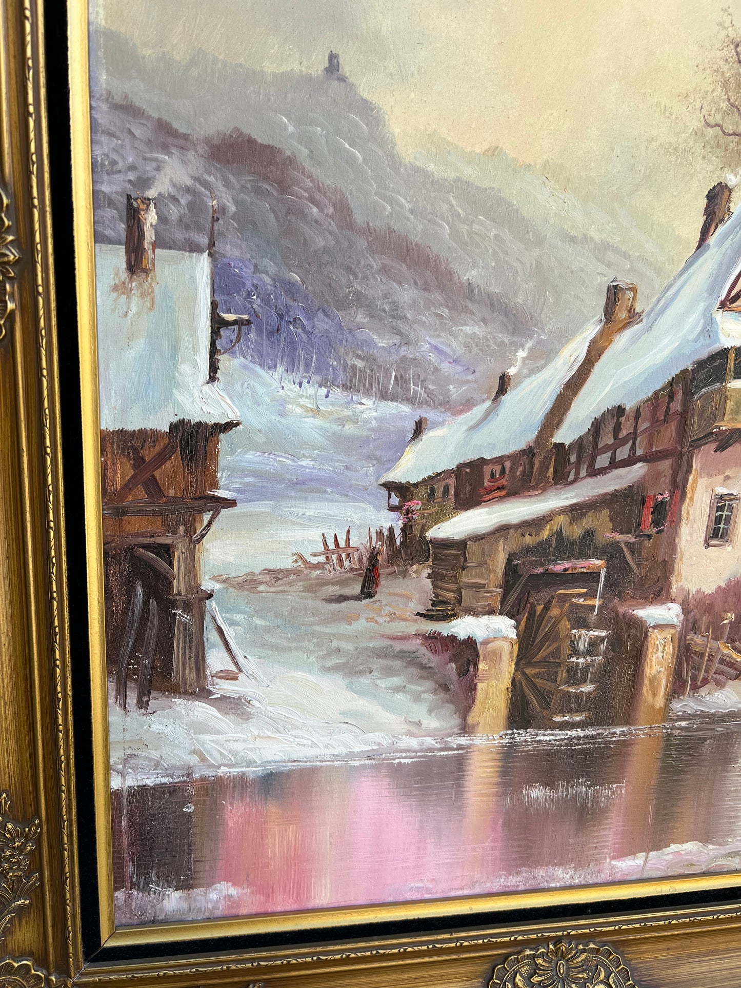 Vintage Unknown Artist Oil on Canvas