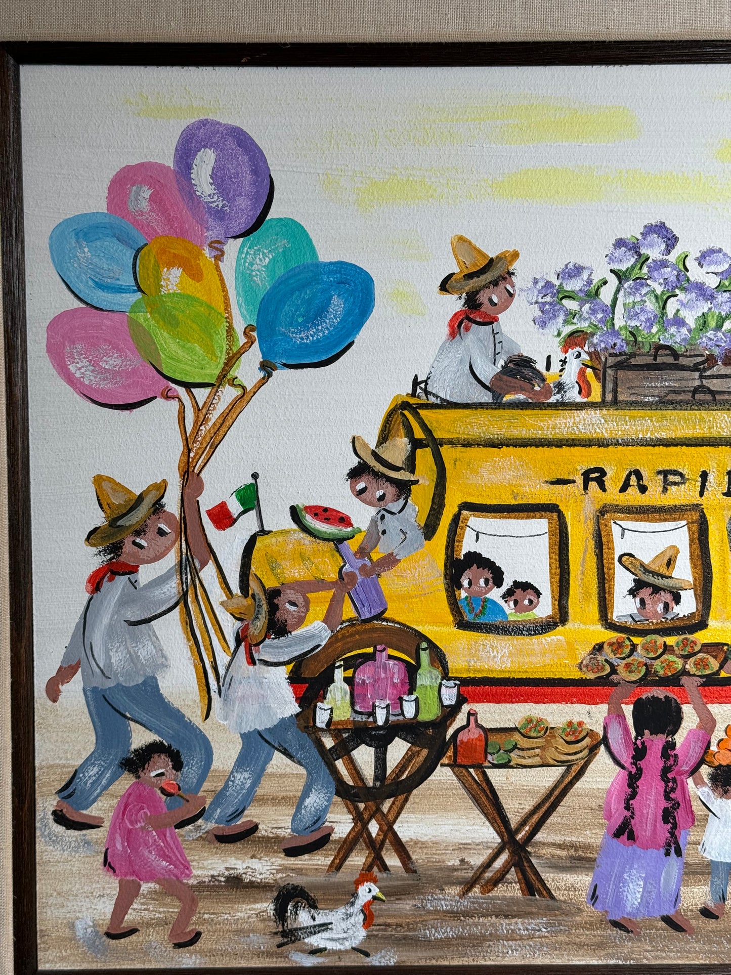 Original oil on Board “ Rapido” Elizabeth Chubela Haas 1904-2002
