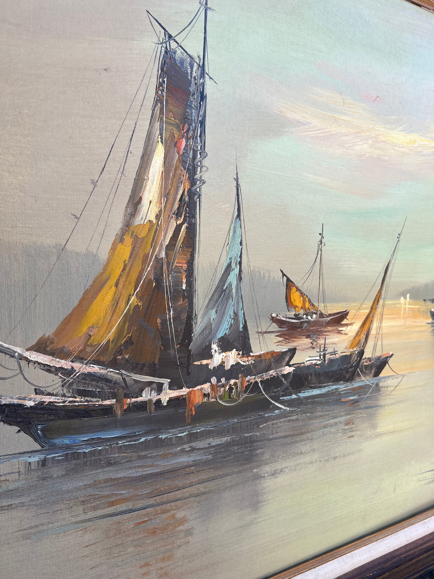 Vintage Seascape Oil Painting By “Antonio”