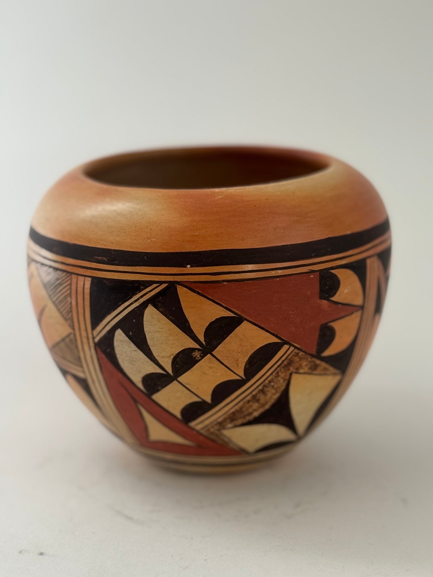 Native American Vintage Hand Painted Polychrome Pottery