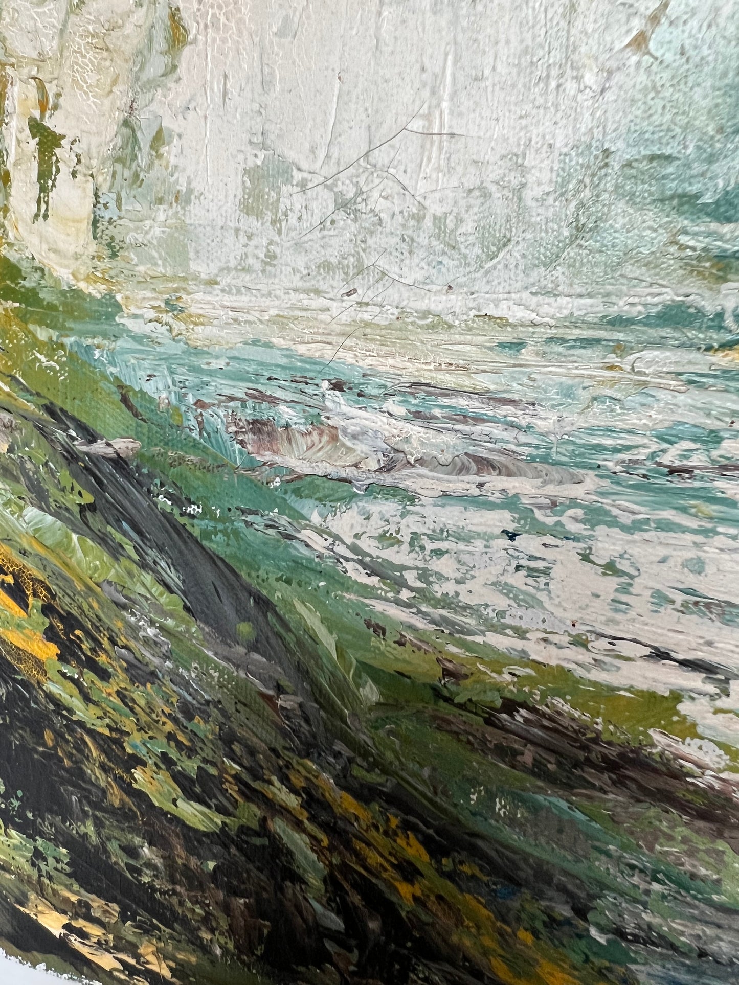 Bob Pepper “ Ponderosa” Oil, Palette Knife Canvas