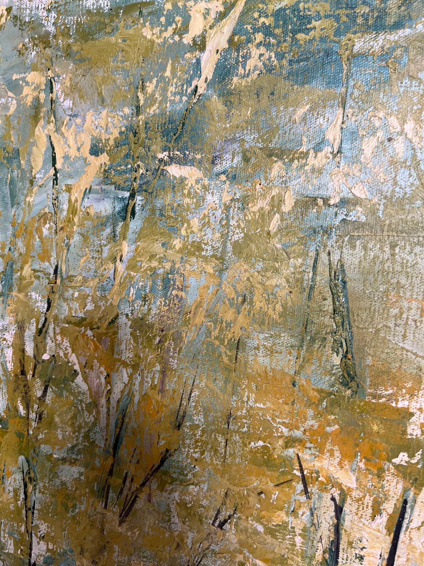 Bob Pepper “ Ponderosa” Oil, Palette Knife Canvas