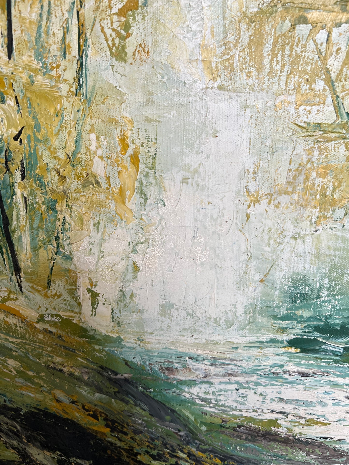 Bob Pepper “ Ponderosa” Oil, Palette Knife Canvas
