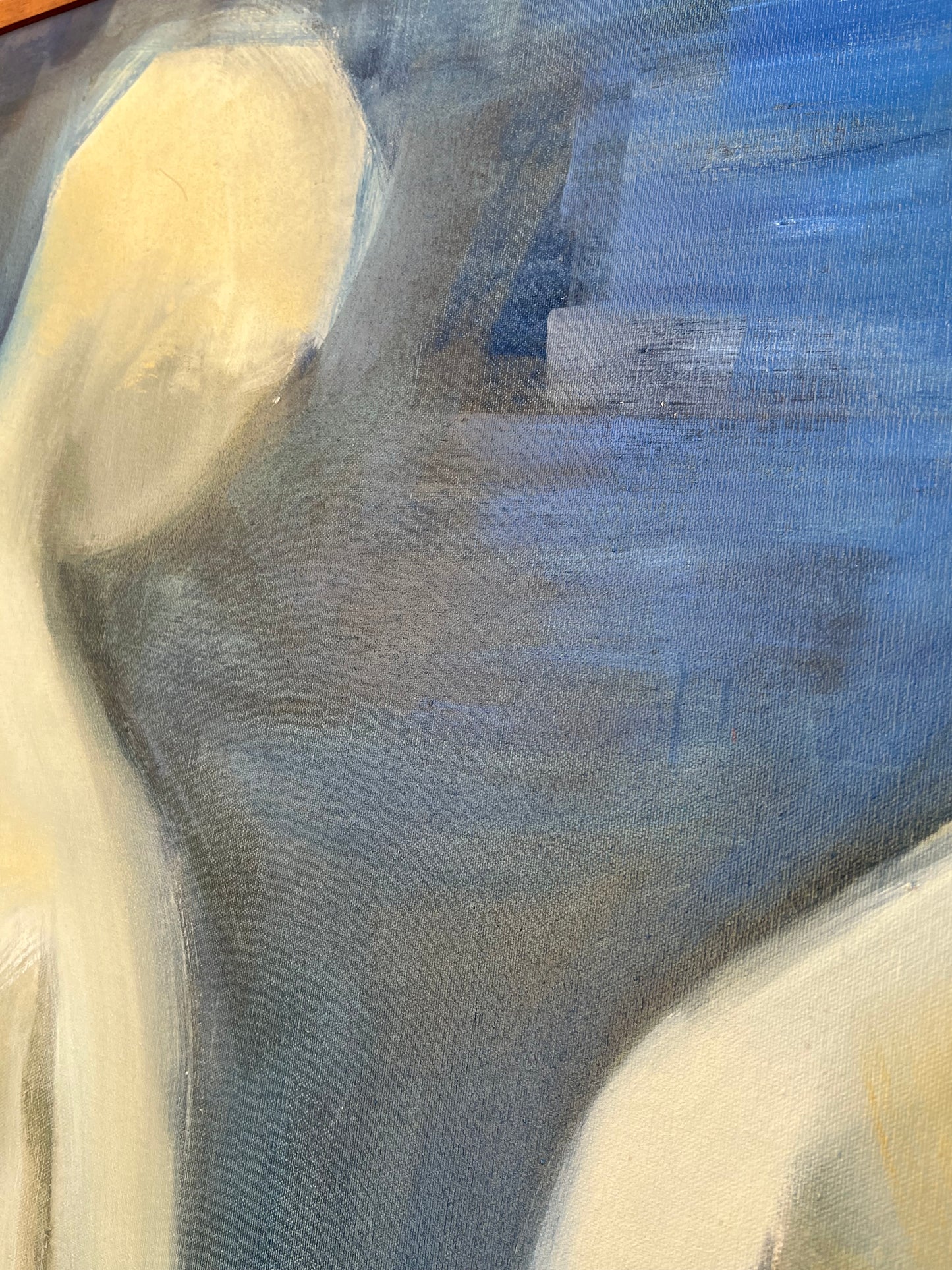 Original Unknown Vintage Acrylic/ Oil on Canvas