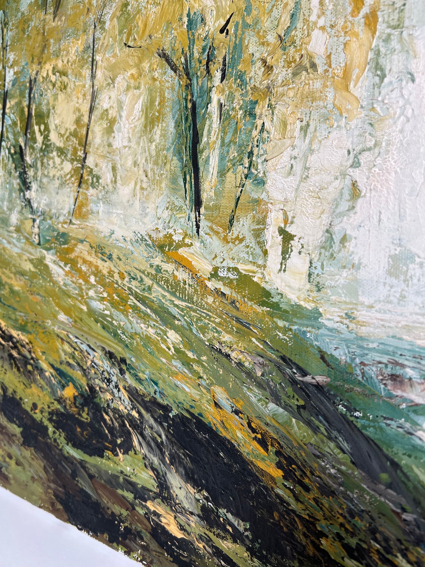 Bob Pepper “ Ponderosa” Oil, Palette Knife Canvas