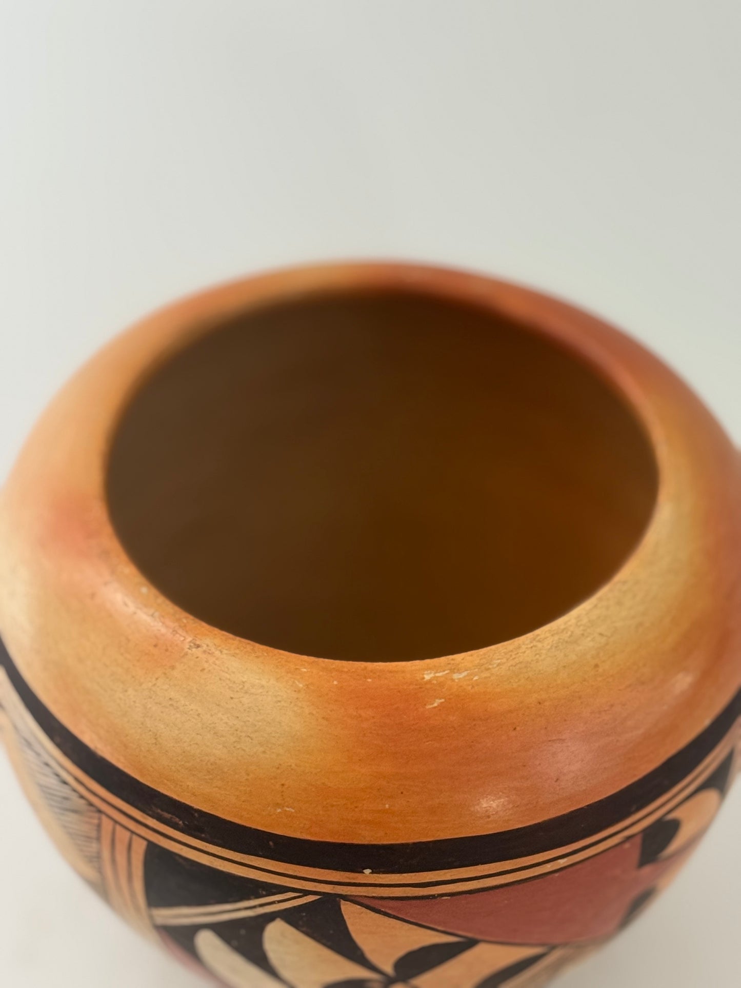 Native American Vintage Hand Painted Polychrome Pottery