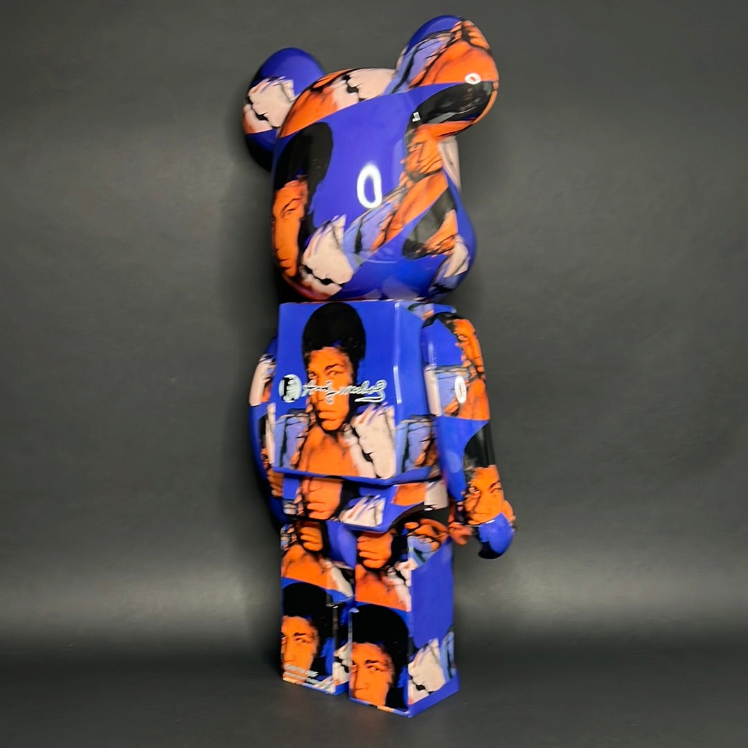 Bearbrick Andy Warhol Muhammad Ali 1000% Figures