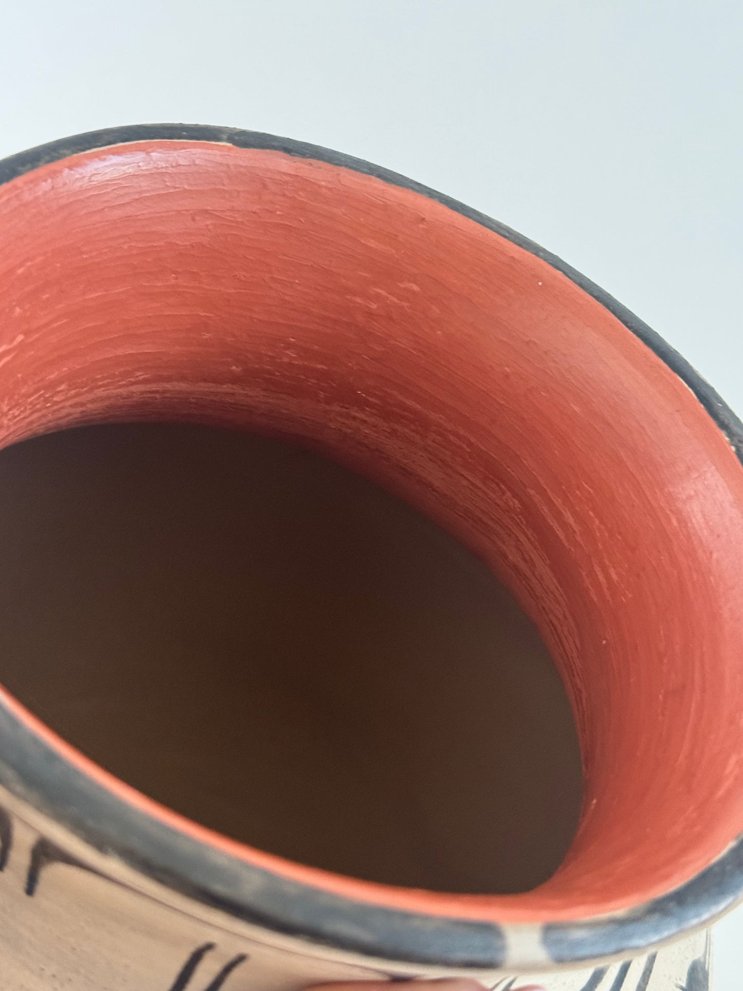 Robert Tenorio Pottery Santo Domingo Pueblo Polychrome Flower & Bird Pottery