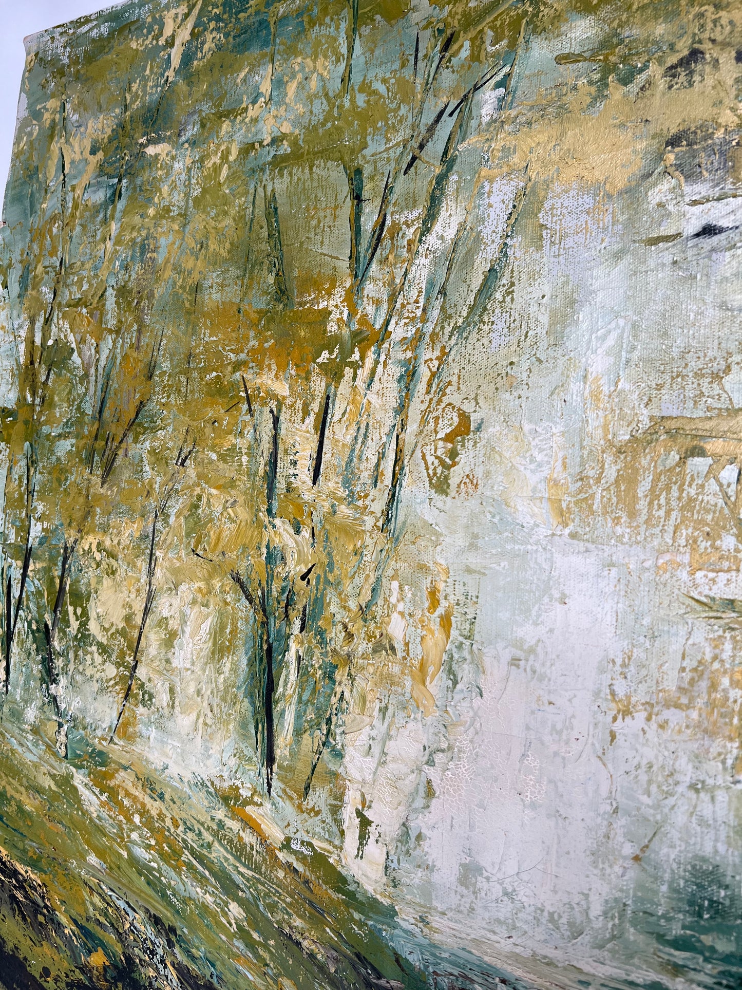 Bob Pepper “ Ponderosa” Oil, Palette Knife Canvas