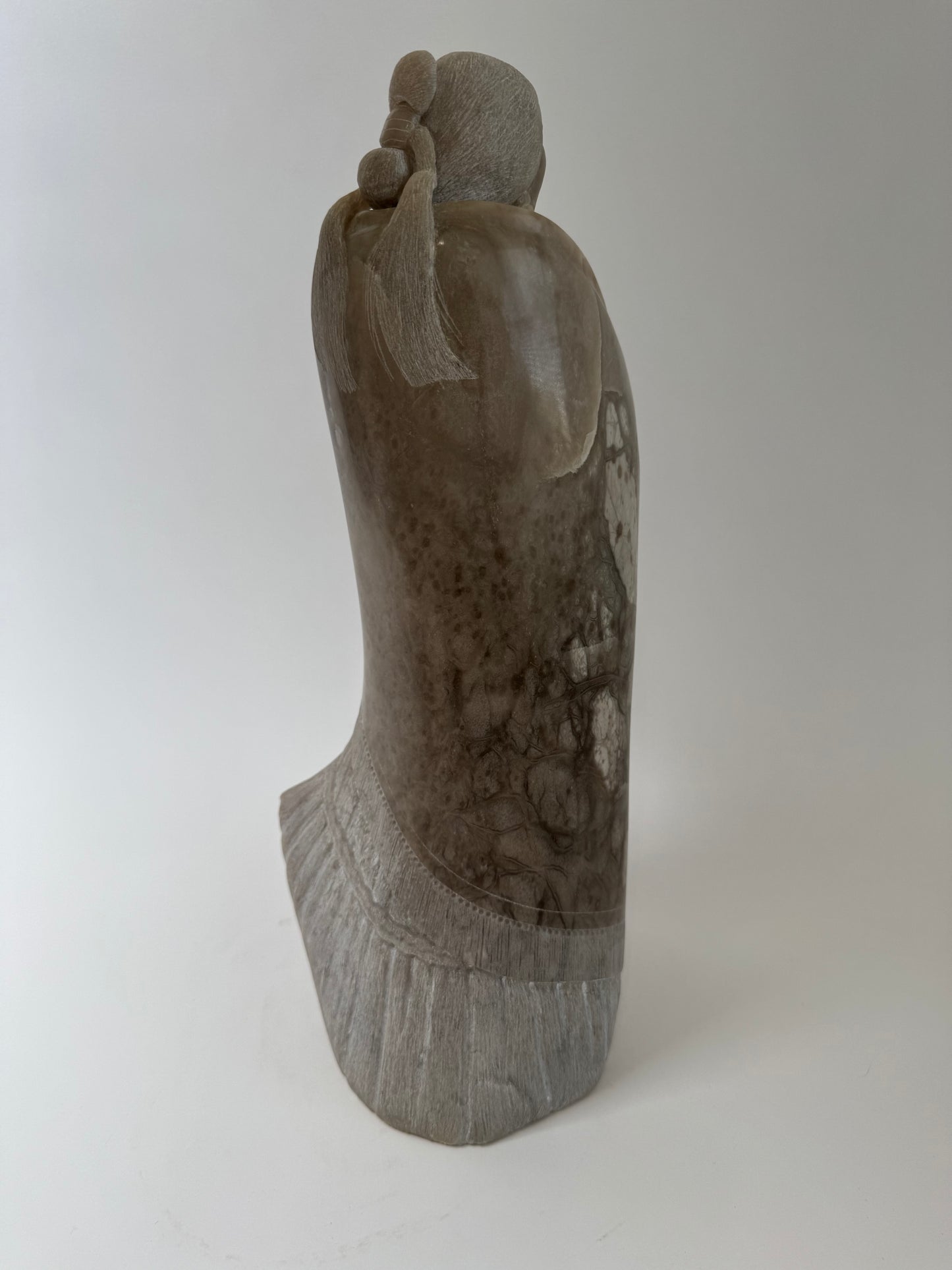 Native American Indian “Mother & Child” Stone Sculpture Alvin Marshall