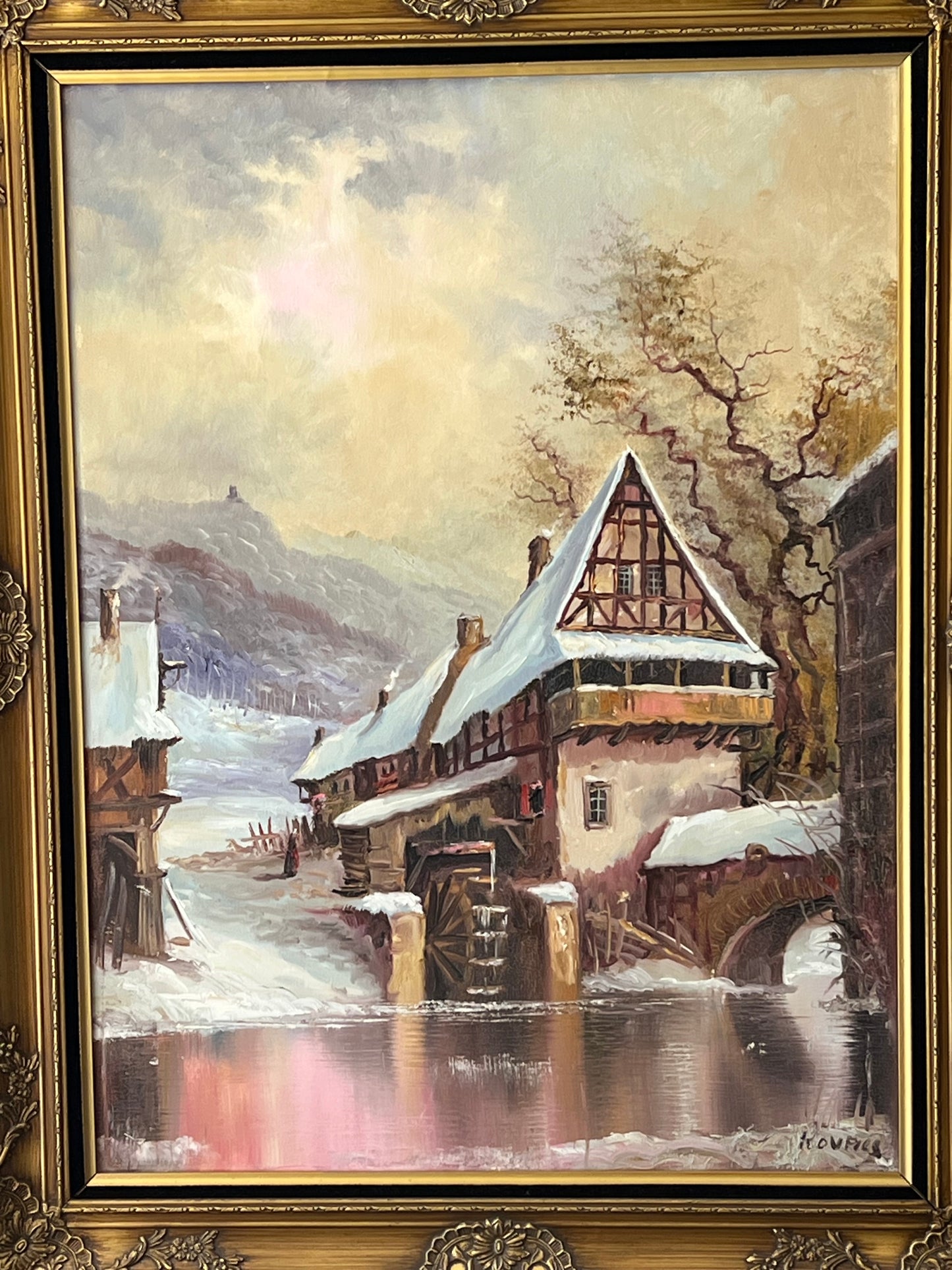Vintage Unknown Artist Oil on Canvas