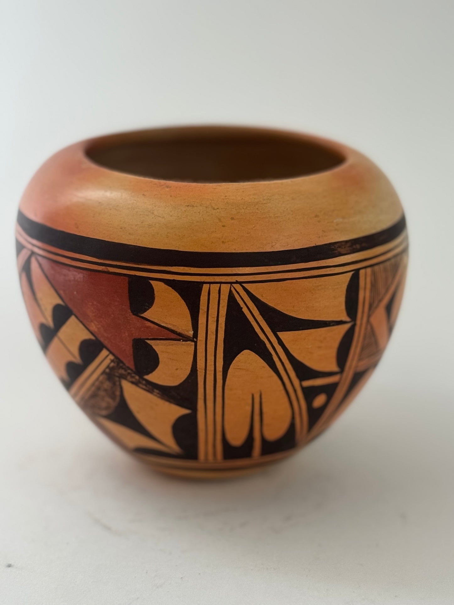 Native American Vintage Hand Painted Polychrome Pottery