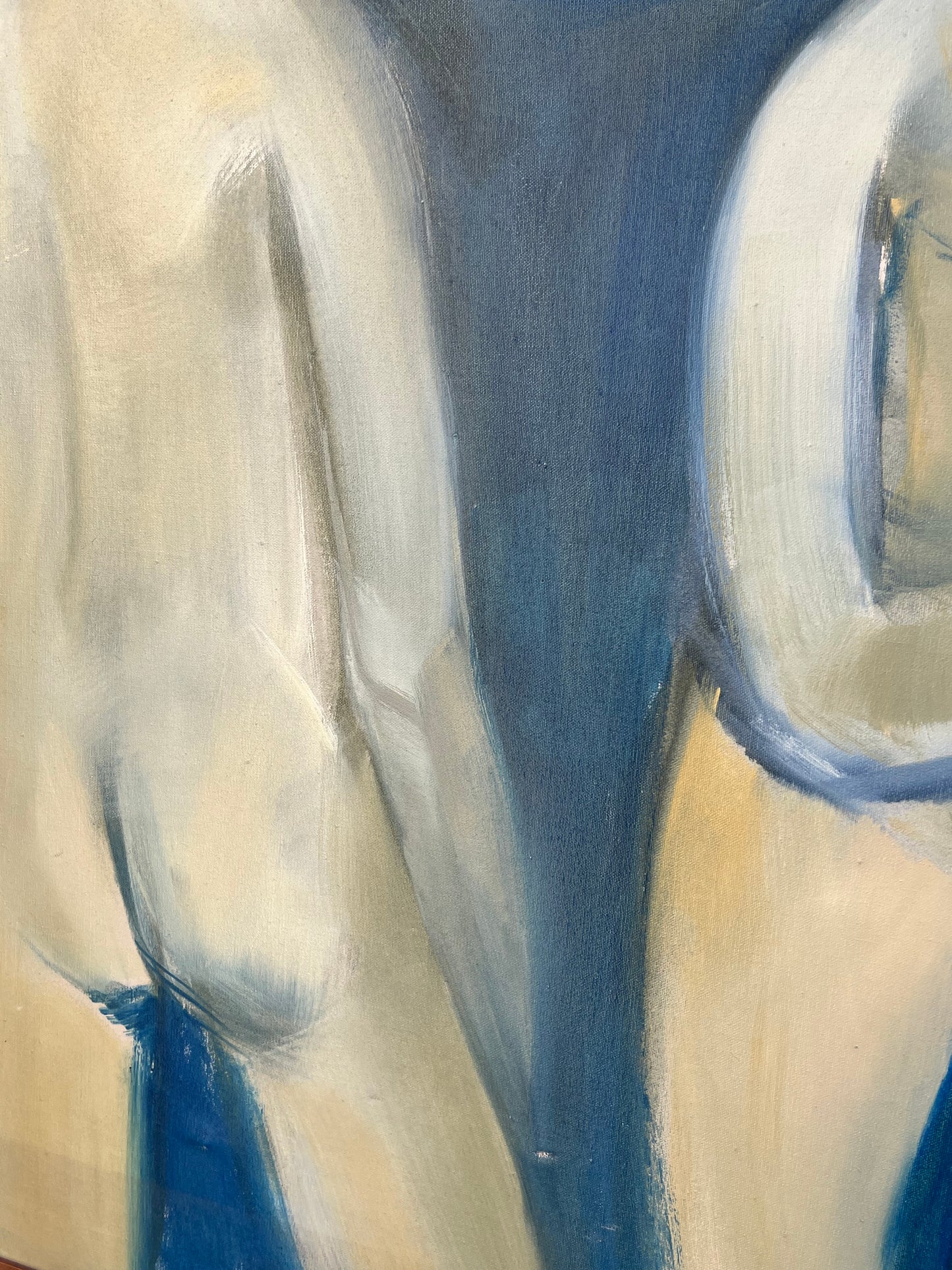 Original Unknown Vintage Acrylic/ Oil on Canvas