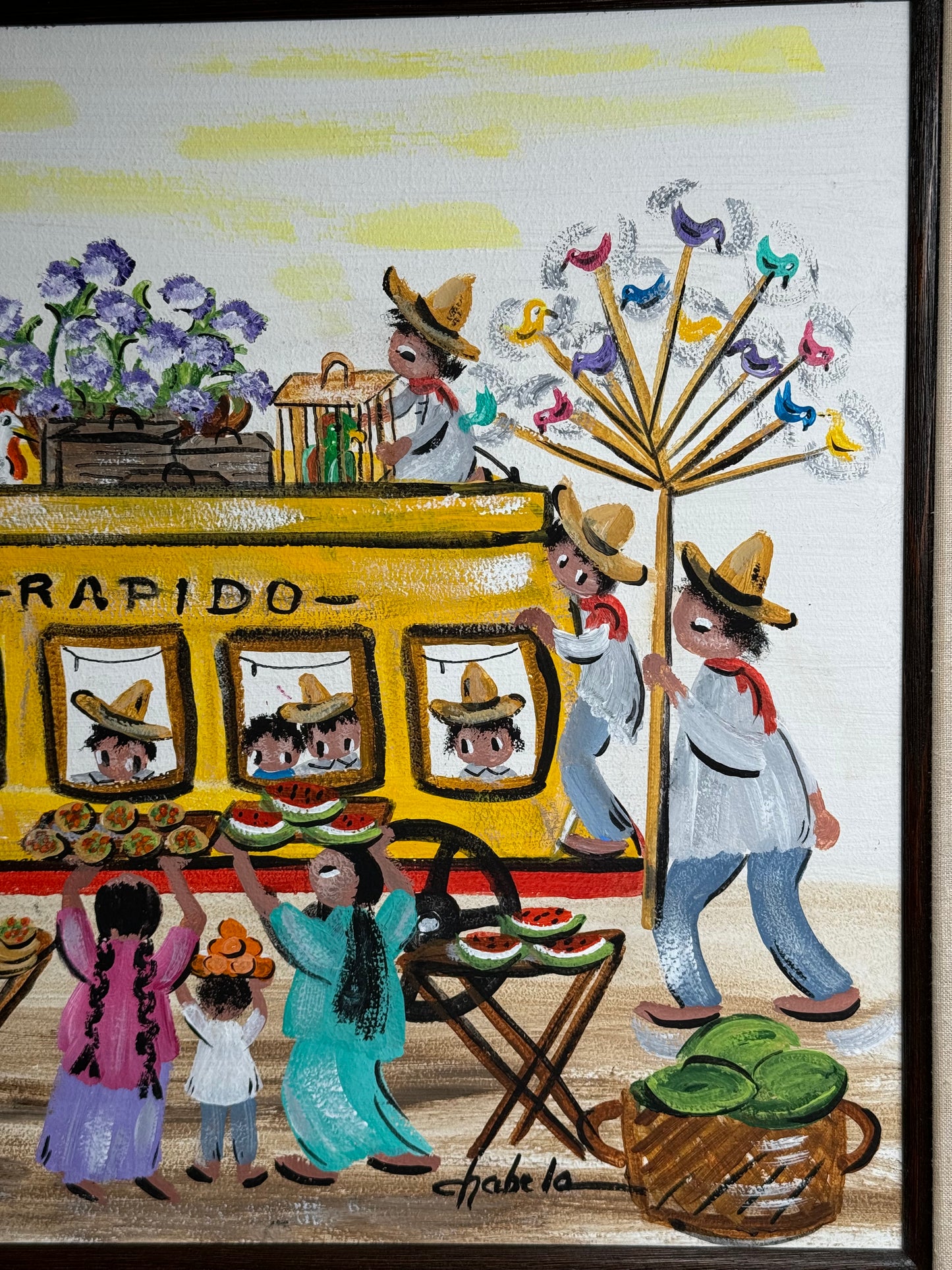 Original oil on Board “ Rapido” Elizabeth Chubela Haas 1904-2002