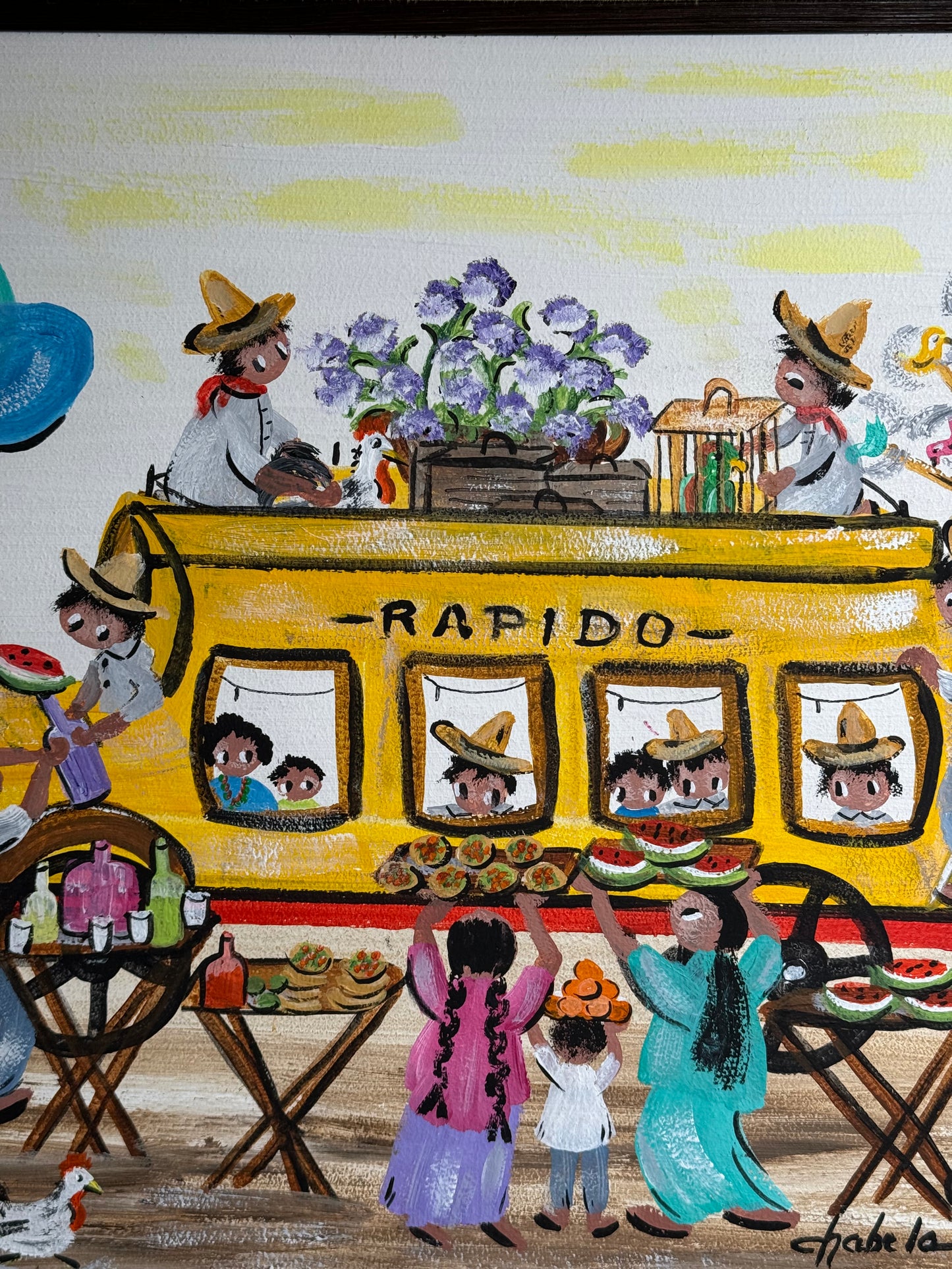 Original oil on Board “ Rapido” Elizabeth Chubela Haas 1904-2002