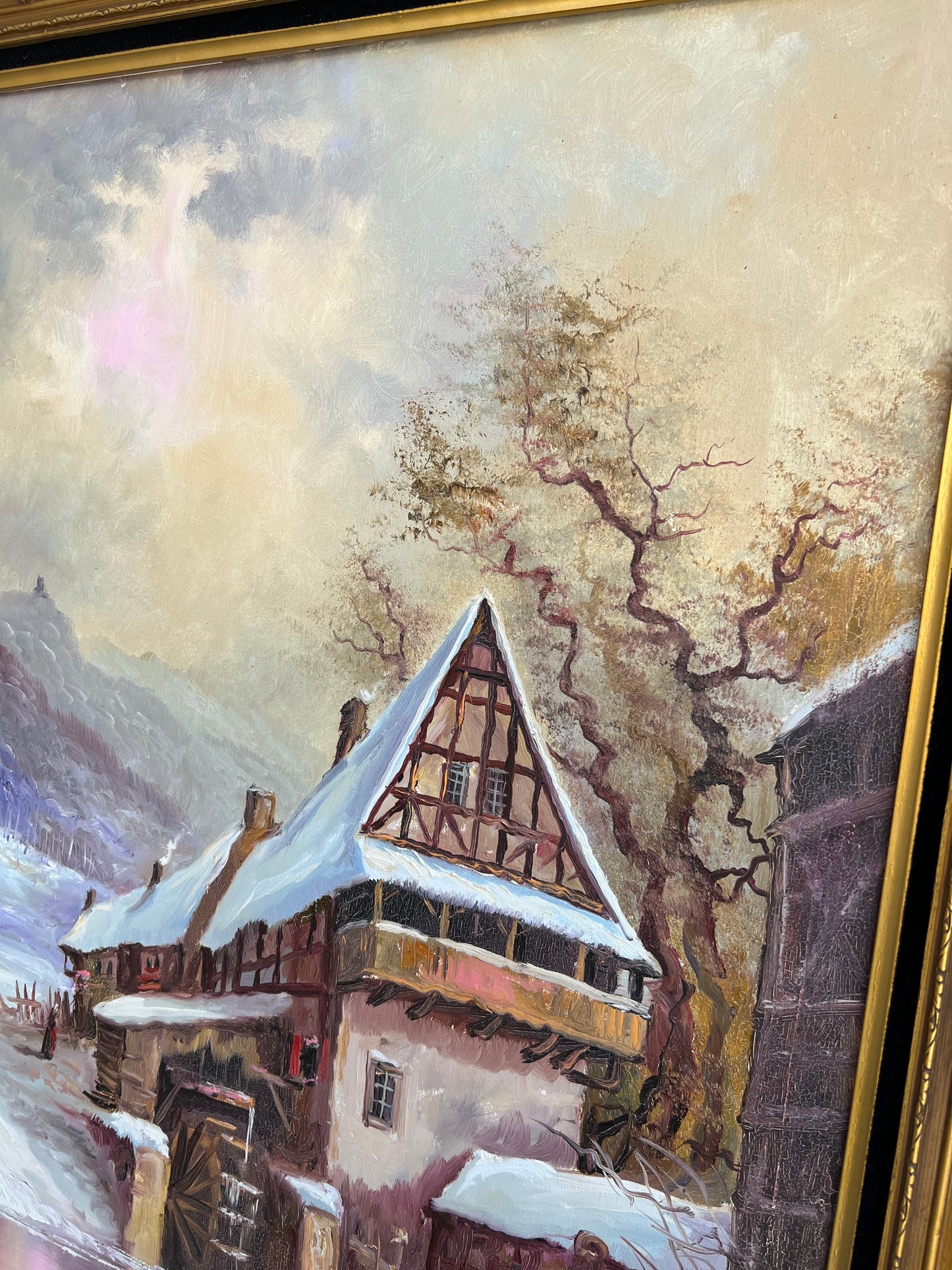 Vintage Unknown Artist Oil on Canvas