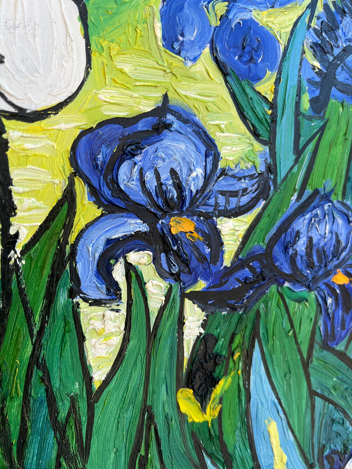 Unknown Artist Heavy Textured Floral Art