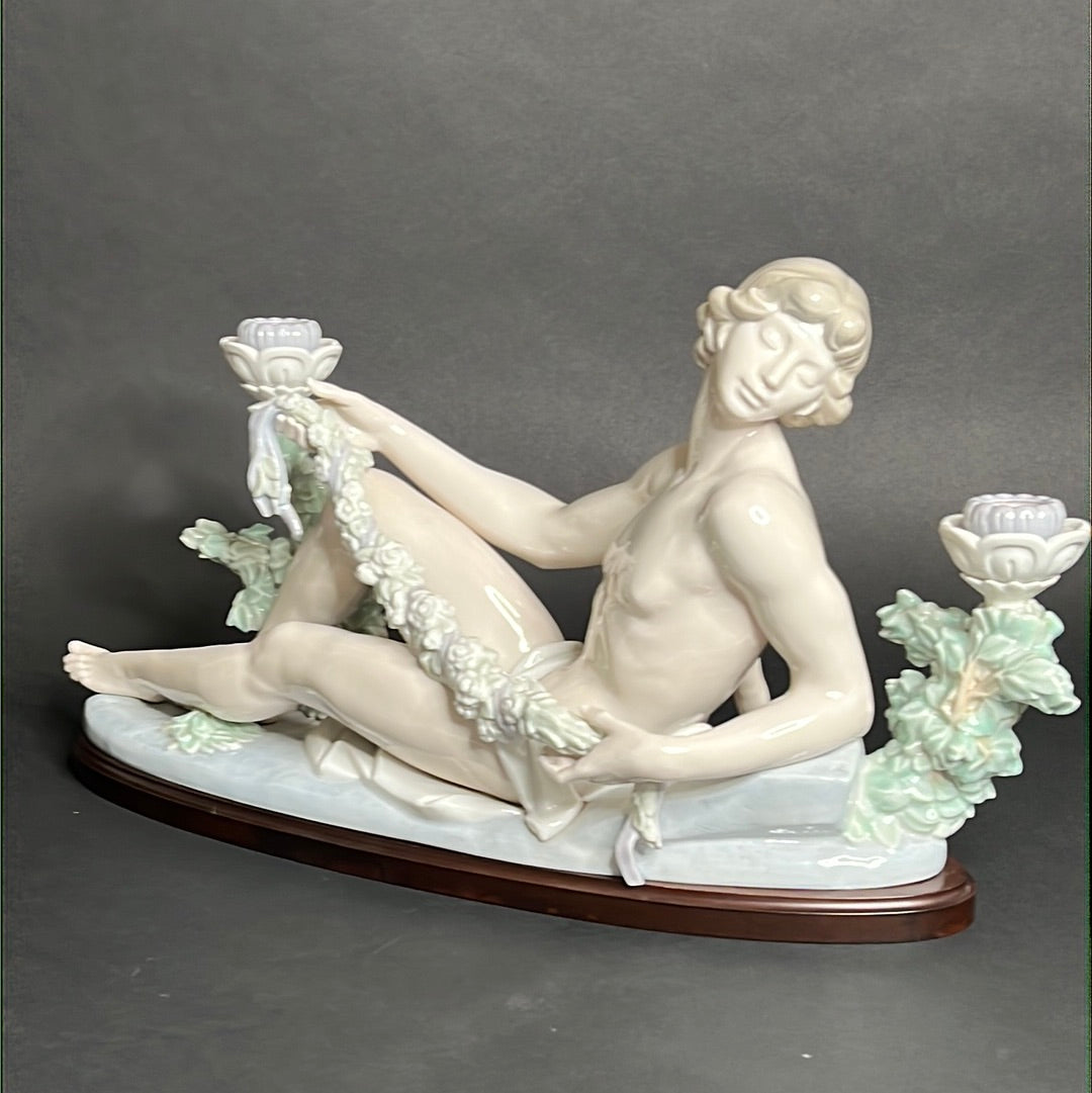 Lladro Male Candelabra