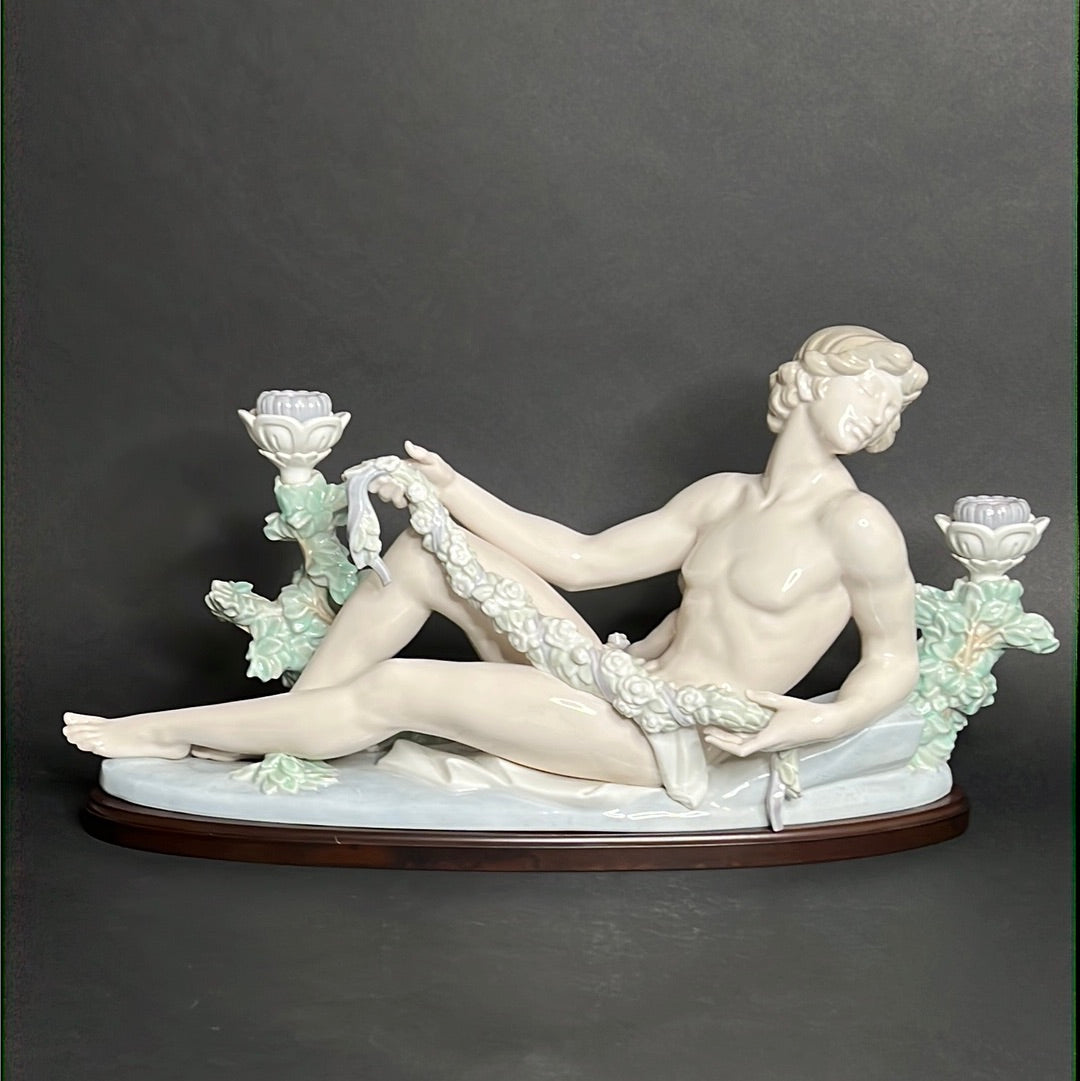 Lladro Male Candelabra