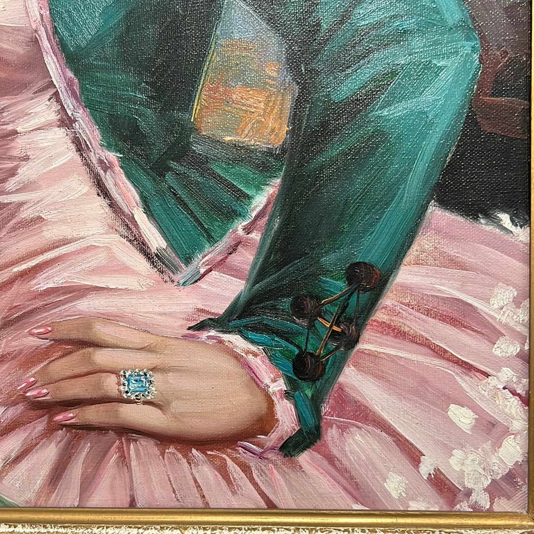 Spanish Art “Inspirado” Cortes Oil on Canvas