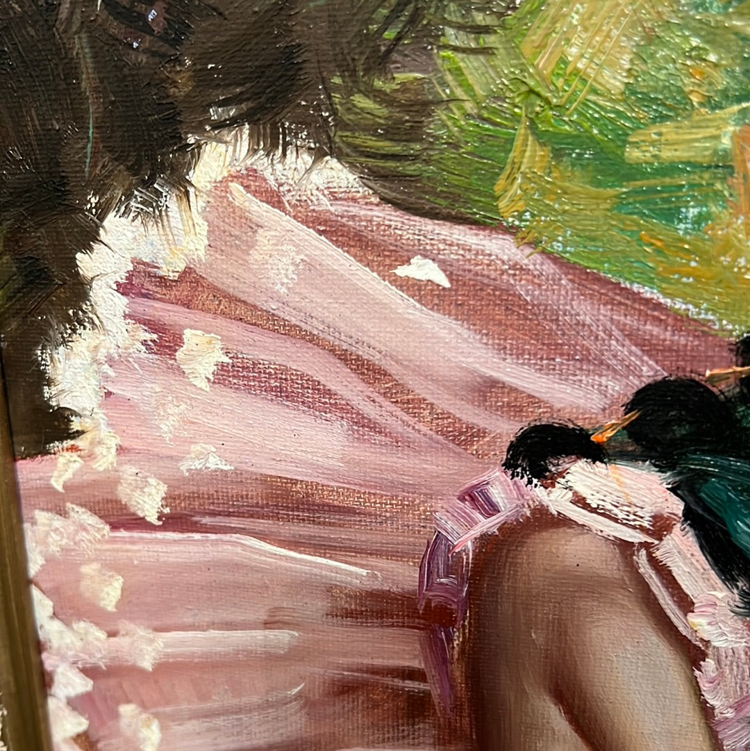 Spanish Art “Inspirado” Cortes Oil on Canvas