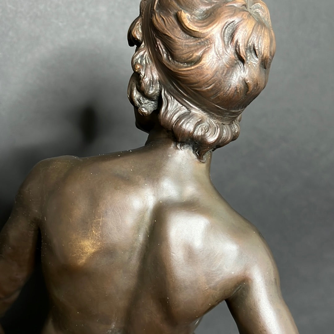 Moreau Louis Auguste Patinated Cast Bronze