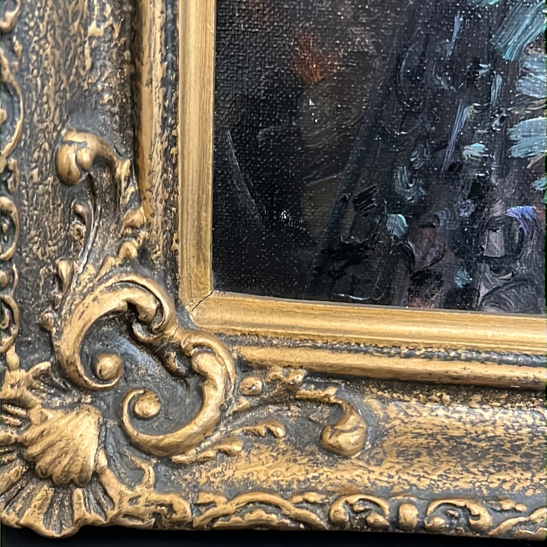 Spanish Lady By Cortes Oil On Canvas