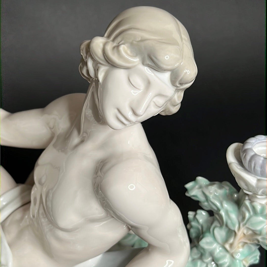 Lladro Male Candelabra