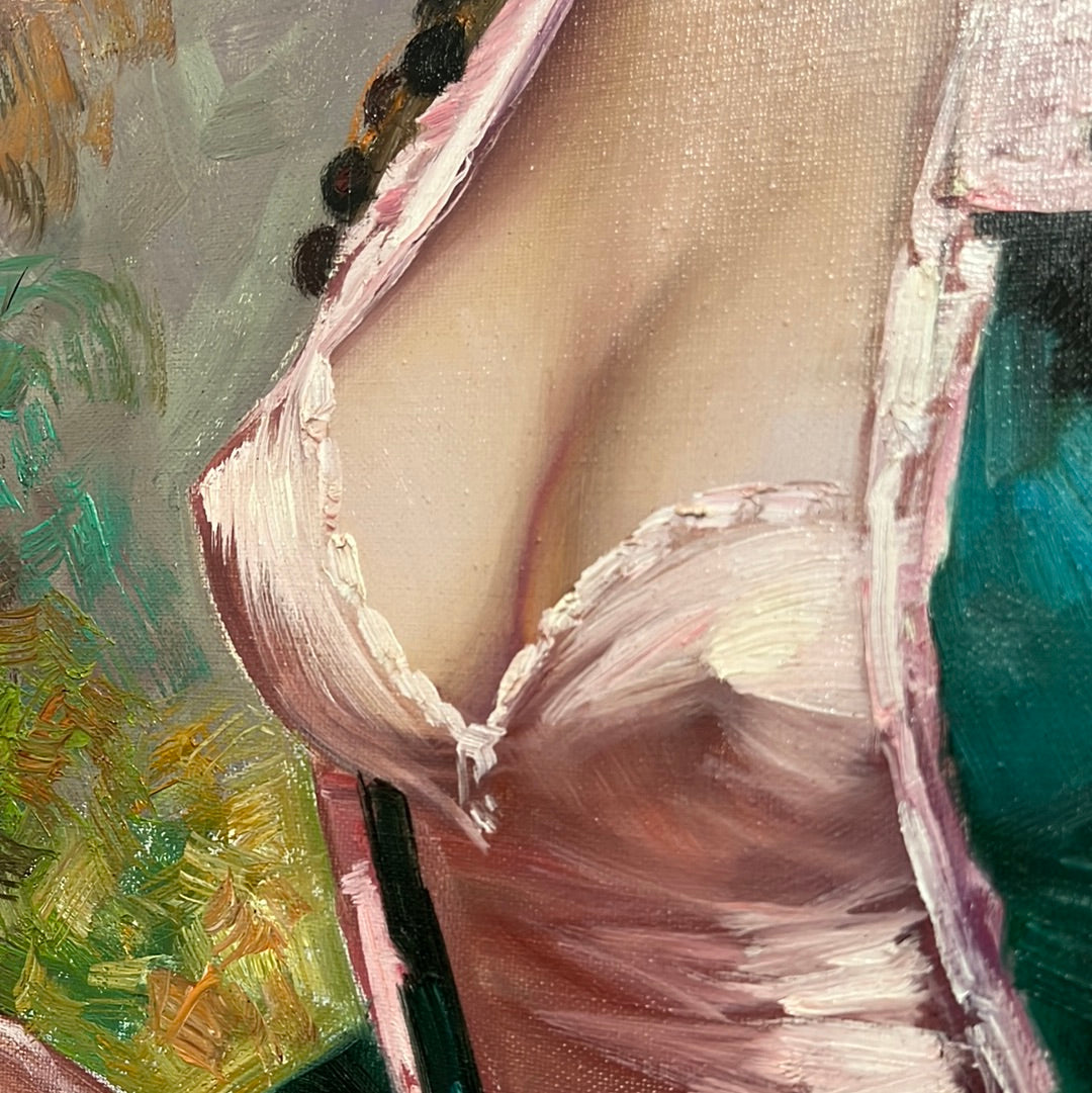 Spanish Art “Inspirado” Cortes Oil on Canvas