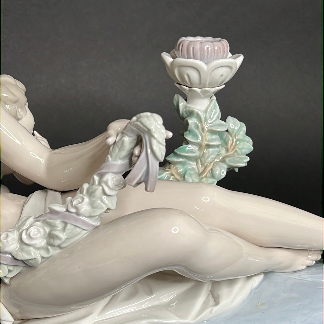 Lladro Female Candelabra