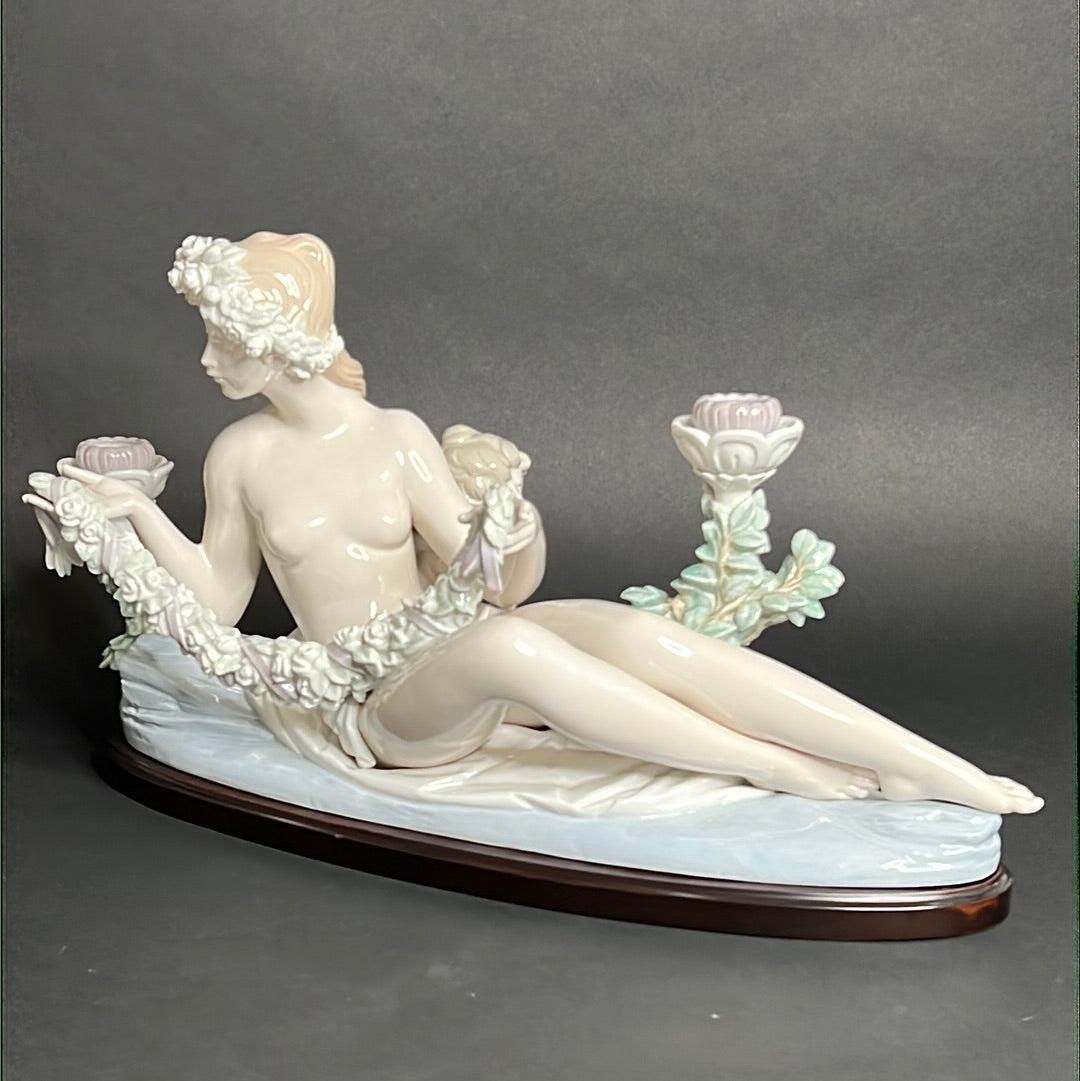 Lladro Female Candelabra