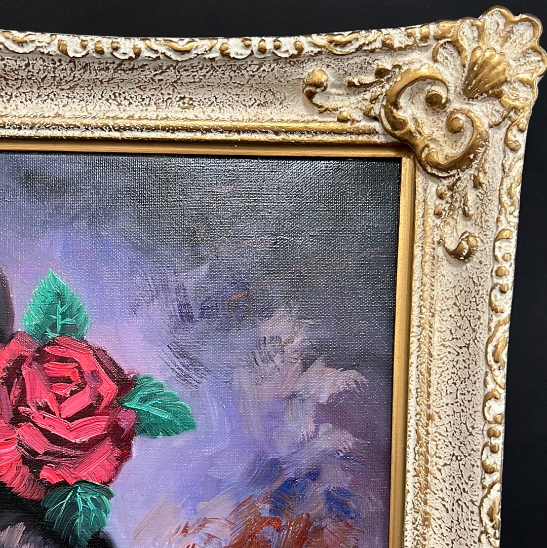 Spanish Art “Inspirado” Cortes Oil on Canvas