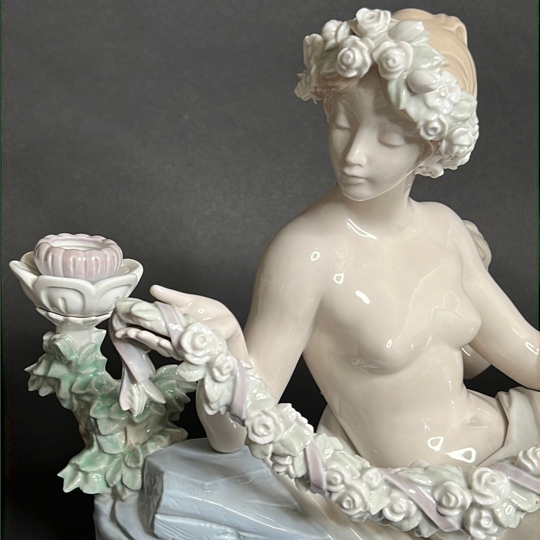 Lladro Female Candelabra