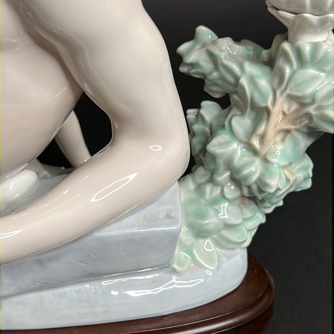 Lladro Male Candelabra