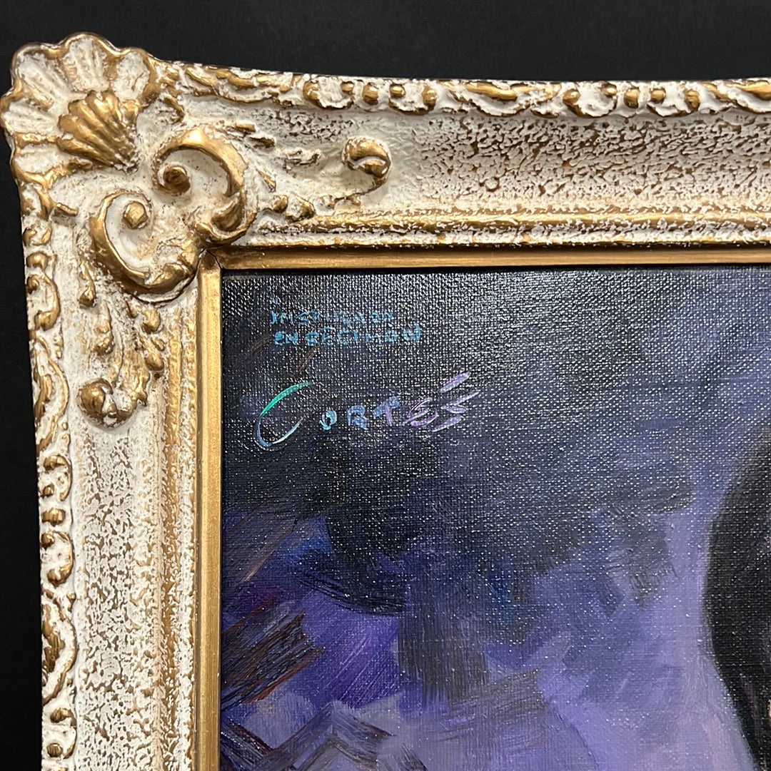 Spanish Art “Inspirado” Cortes Oil on Canvas
