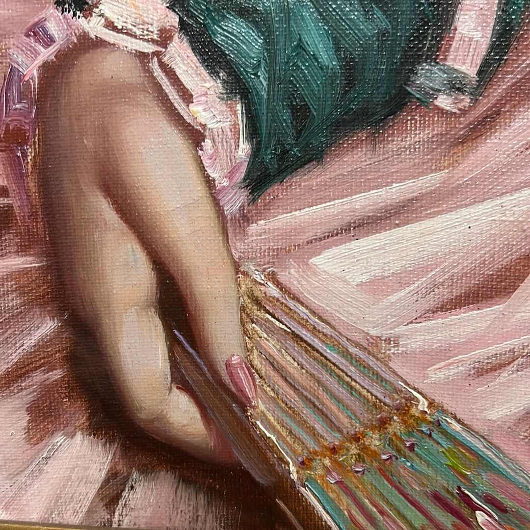 Spanish Art “Inspirado” Cortes Oil on Canvas