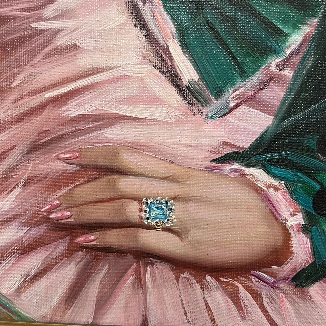Spanish Art “Inspirado” Cortes Oil on Canvas