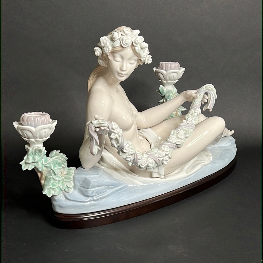 Lladro Female Candelabra