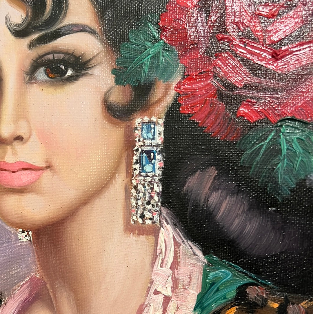 Spanish Art “Inspirado” Cortes Oil on Canvas