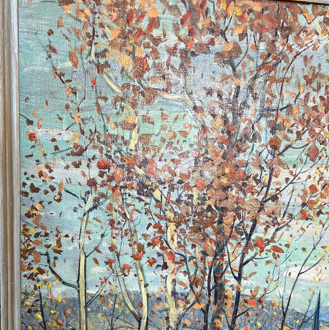 James Scott “ New England Fall” Oil on Canvas