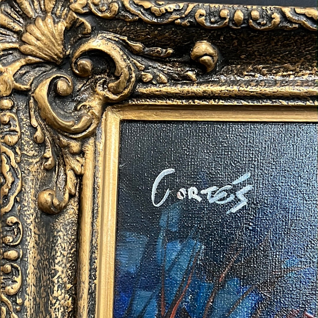 Spanish Lady By Cortes Oil On Canvas
