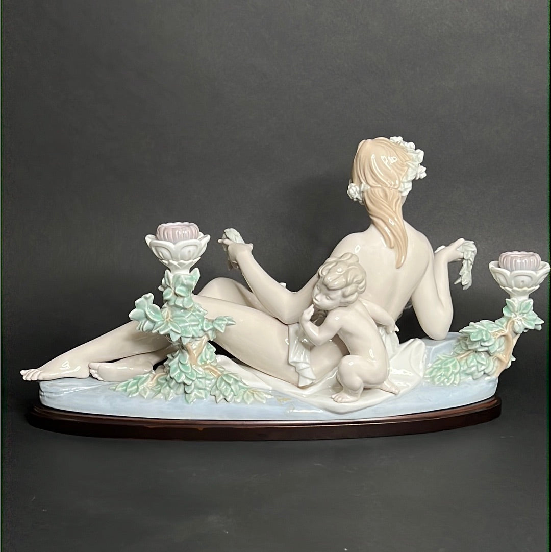 Lladro Female Candelabra