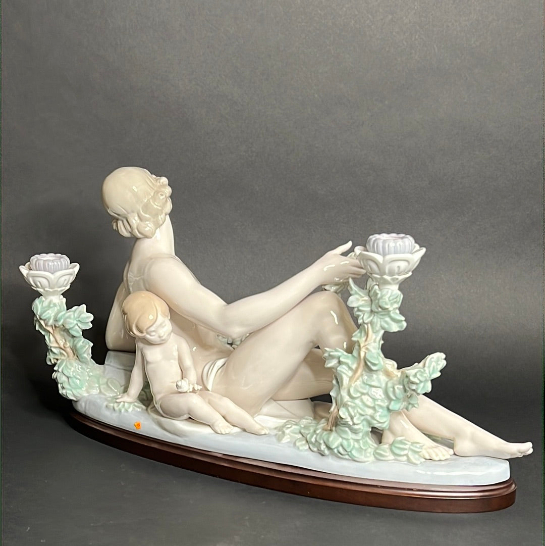 Lladro Male Candelabra