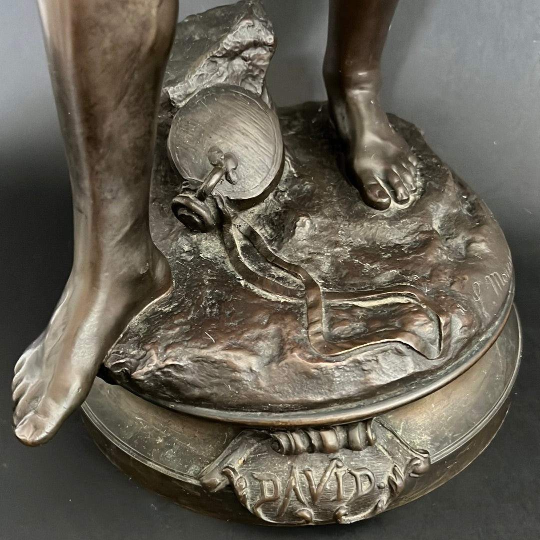 Moreau Louis Auguste Patinated Cast Bronze