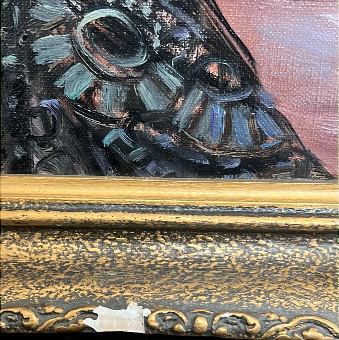 Spanish Lady By Cortes Oil On Canvas
